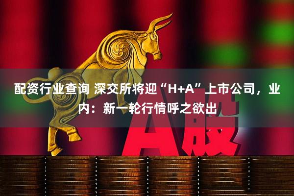 配资行业查询 深交所将迎“H+A”上市公司，业内：新一轮行情呼之欲出
