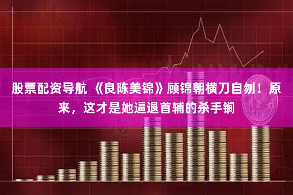 股票配资导航 《良陈美锦》顾锦朝横刀自刎!原来,这才是她逼退首辅的杀手锏